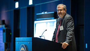 President Schlissel speaking while standing at a podium