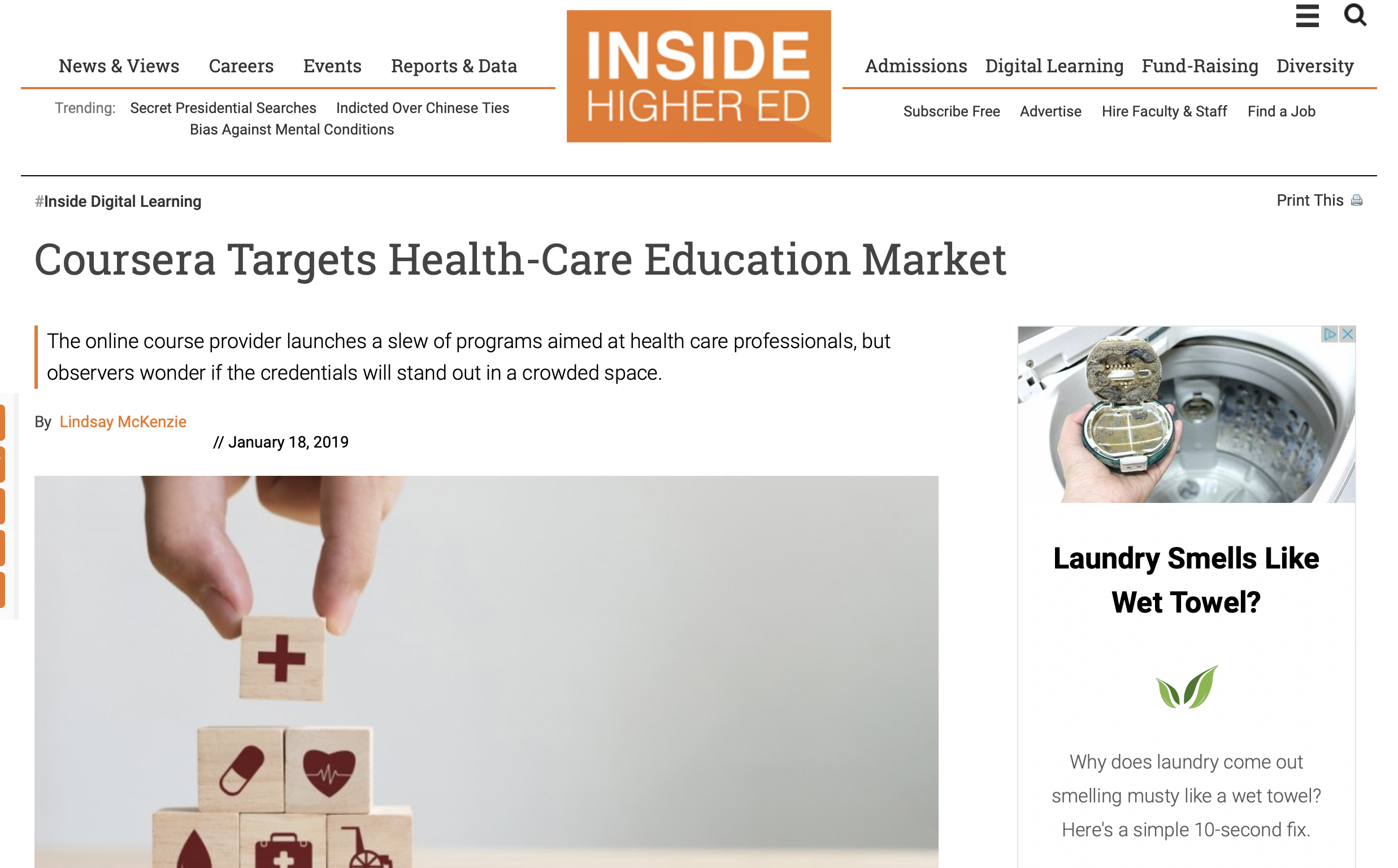 Coursera Targets Health-Care Education Market