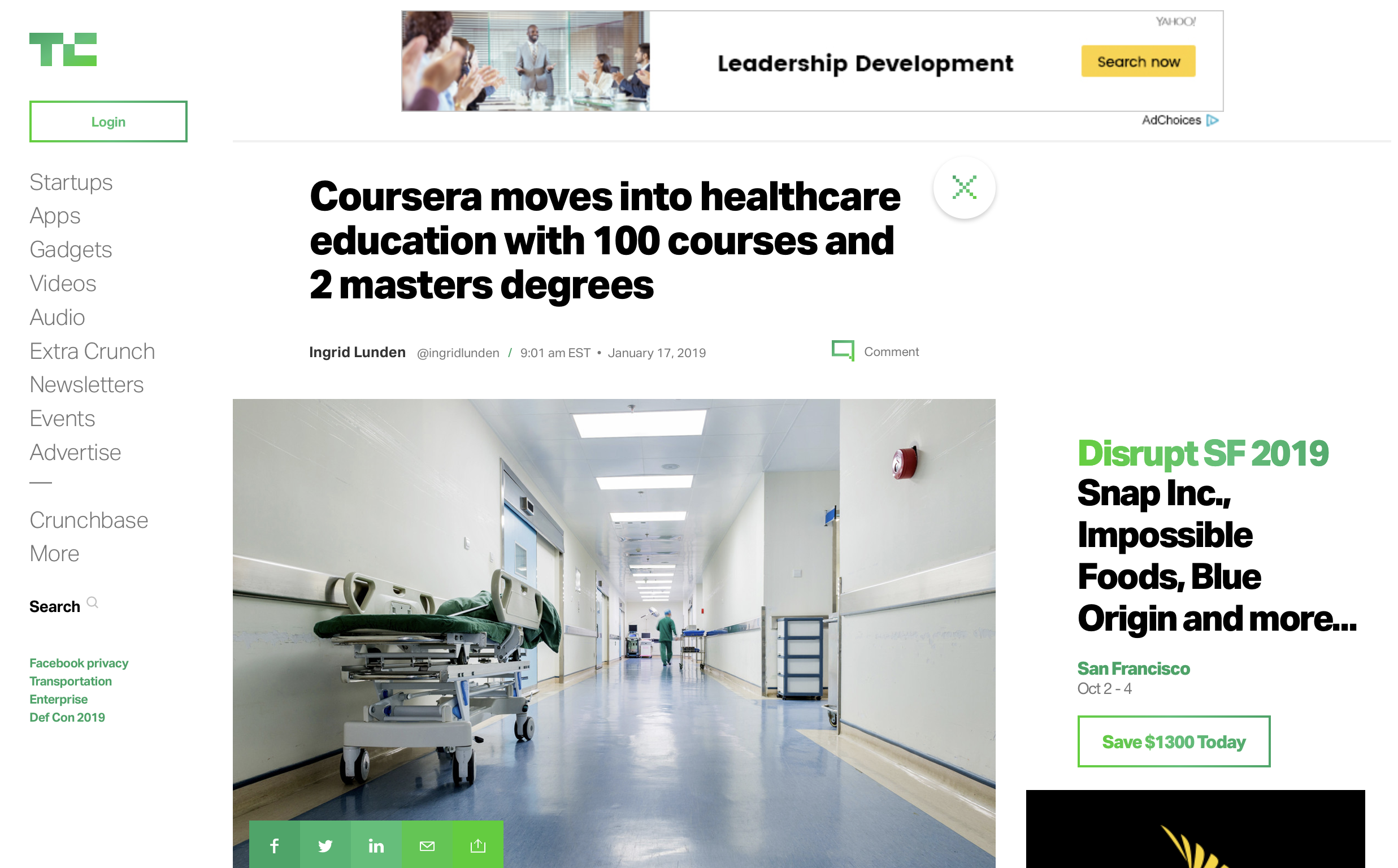 Coursera Moves into Healthcare Education with 100 Courses and 2 Masters Degrees