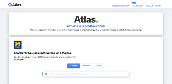 Screenshot of the Atlas user interface.