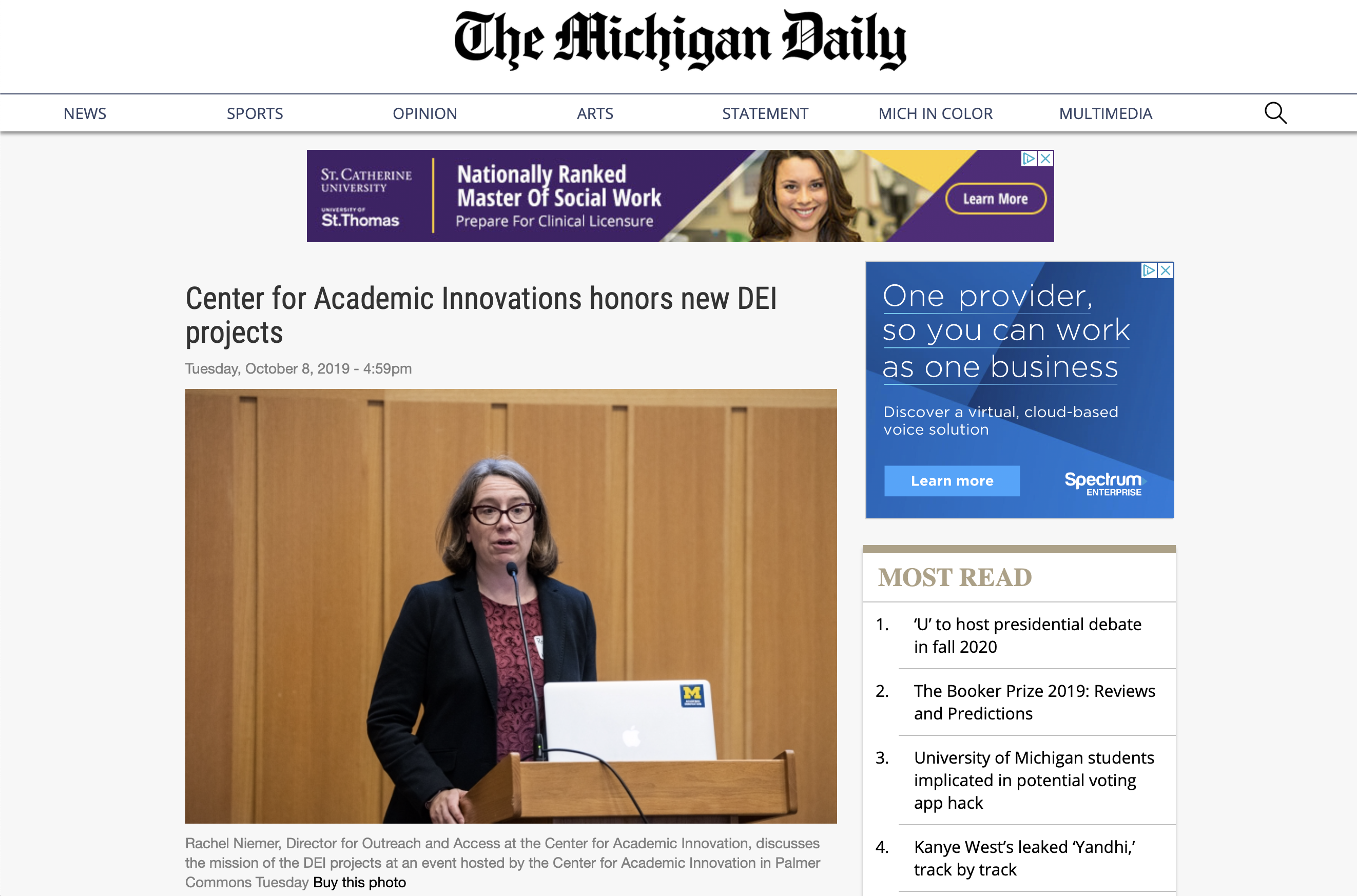 Center for Academic Innovation honors new DEI projects