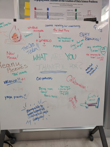 Whiteboard - what are you thankful for?