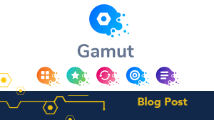 Gamut logo with icons underneath. Blog Post.