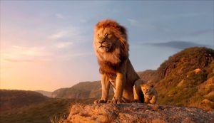 Simba on Pride Rock from The Lion King (2019)