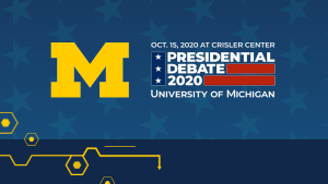 Debate 2020 U-Mich graphic