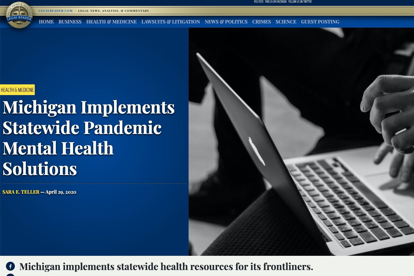 Michigan implements statewide pandemic mental health solutions