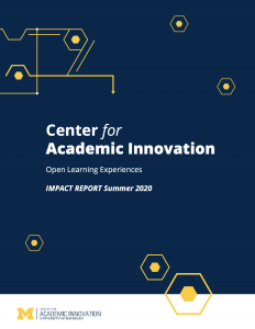 Cover of Open Learning Experiences Impact Report 2020