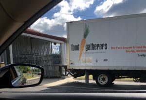 Food Gatherers truck picking up food