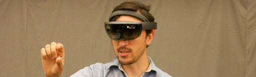 Person using Hololens 1