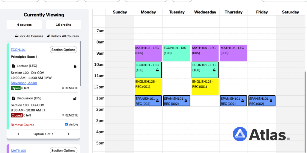 New schedule building tool adds a studentcentric approach, user