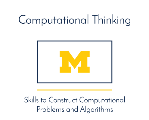 Computational Thinking. Skills to Construct Computational Problems and Algorithms.