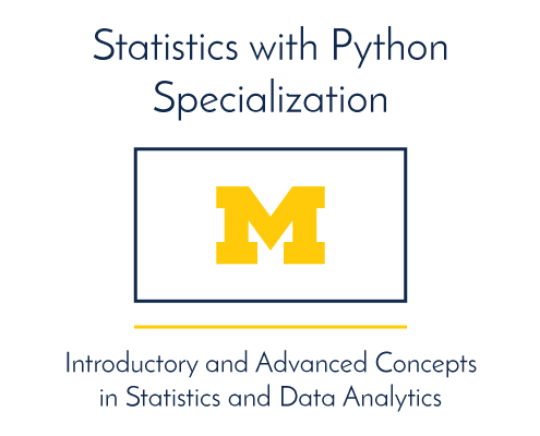 Statistics with Python. Introductory and advanced concepts in statistics and data analysis.